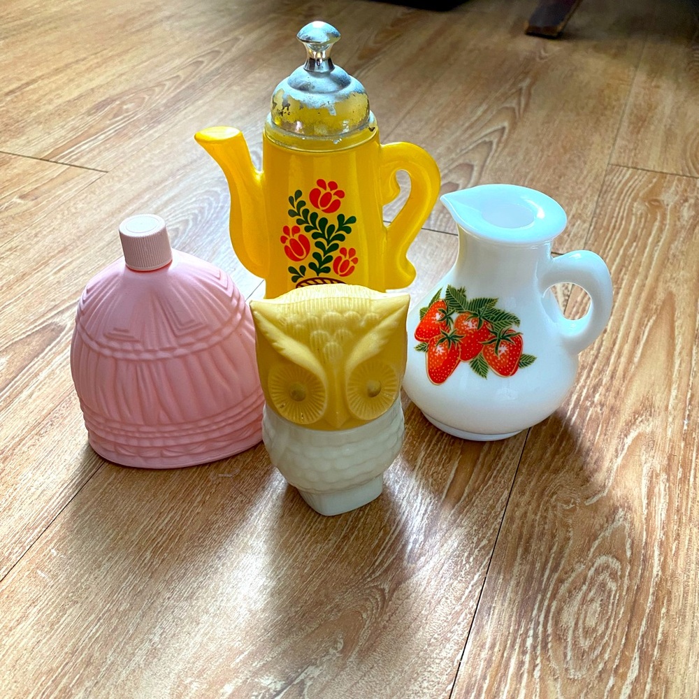 Collection of Vintage 1970’s Avon perfume bottles